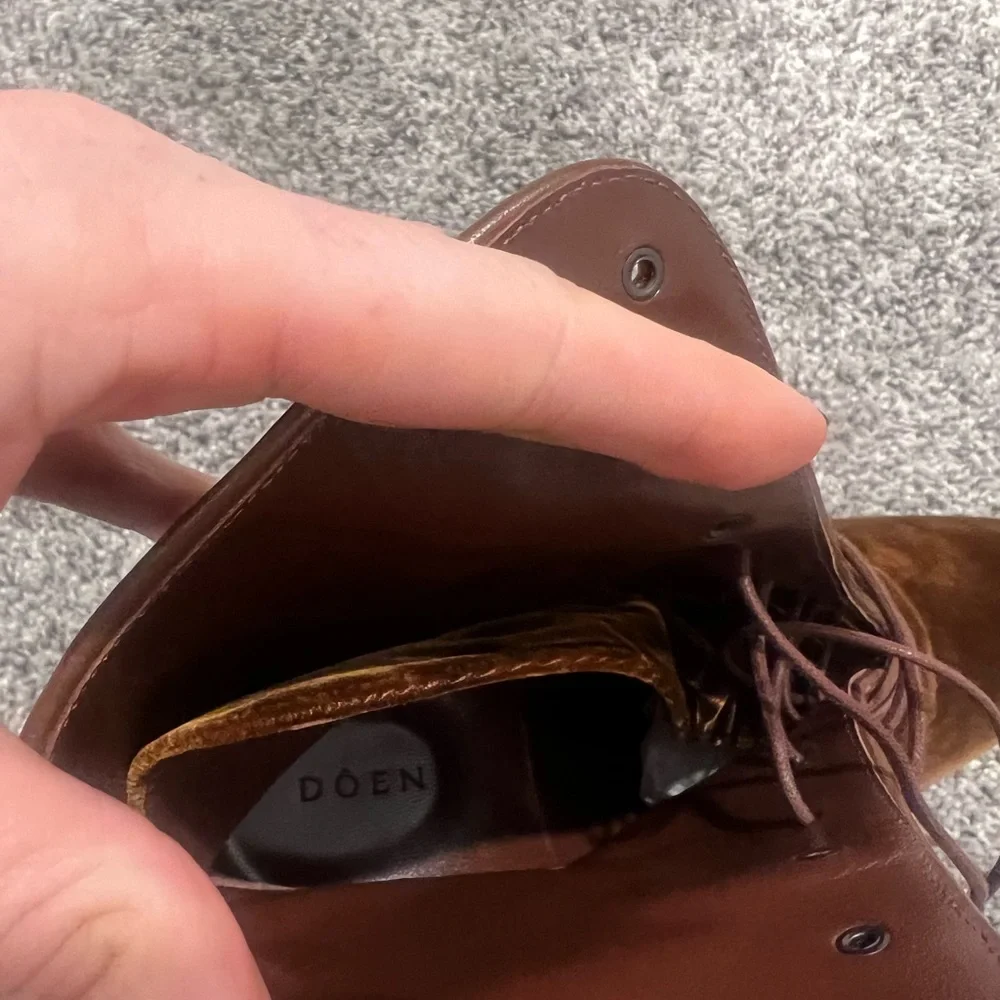 NWOB Doen Dasha Boots in Hickory Velvet Sz 41 - Picture 9 of 9